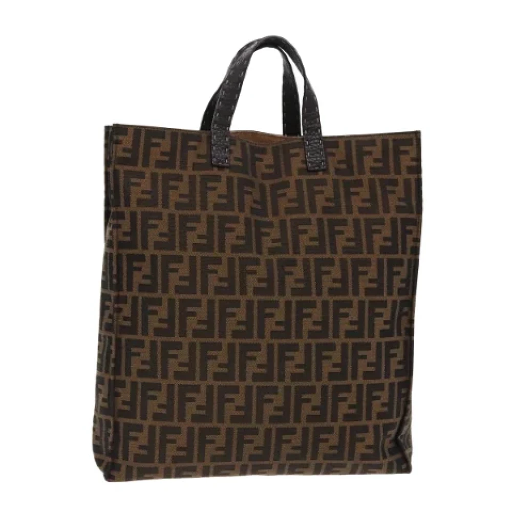 Fendi Vintage Pre-owned Canvas fendi-bags Brown Dames