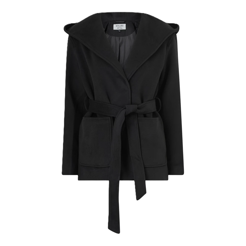 Hollies Elegante Herfstjas met Luxueus Gevoel Black Dames