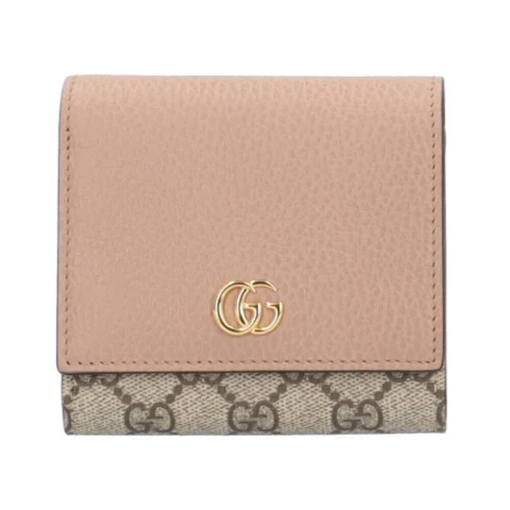 Gucci Vintage Pre-owned Canvas wallets Beige Dames