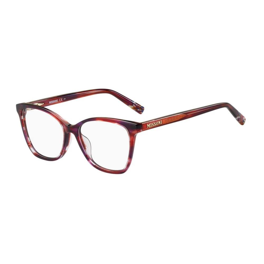 Missoni Women's Multicolor Glasses, One Size, Bicolor Acetate Frames With Pink Dial