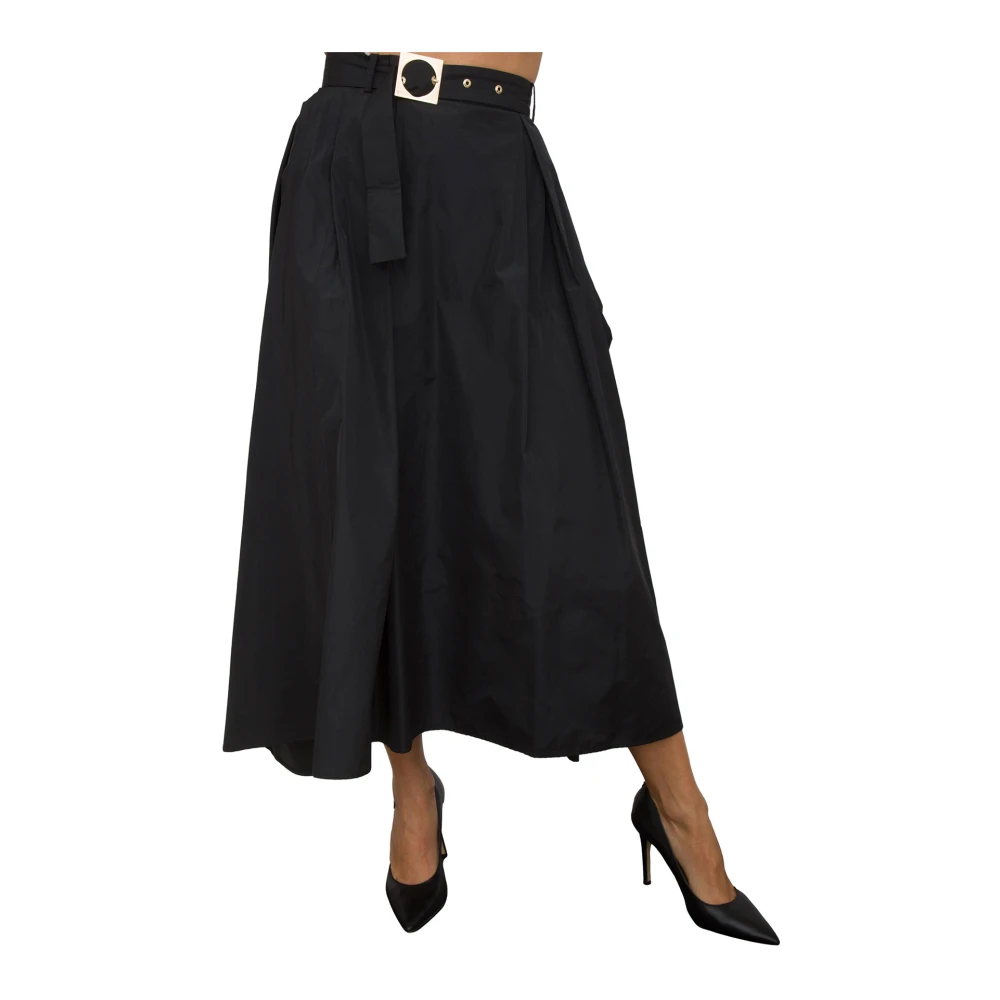 Kocca Black Pleated Skirt - Female - Midi Skirts - Xs - Skirts