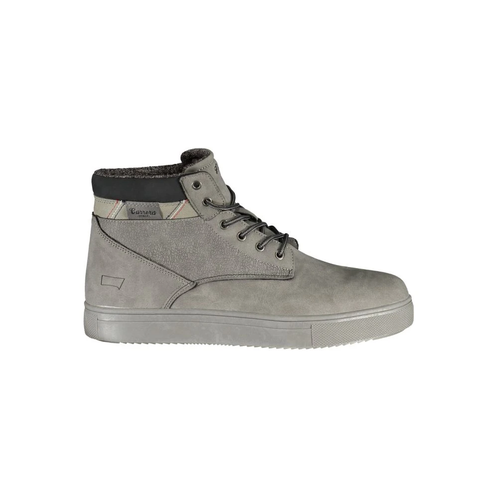 Carrera Men's Gray Urban Chic Lace-Up Boots With Contrast