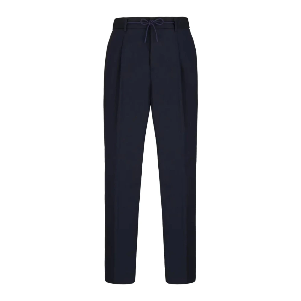 Manuel Ritz Elegante Stretch Viscose Broek Blue Heren