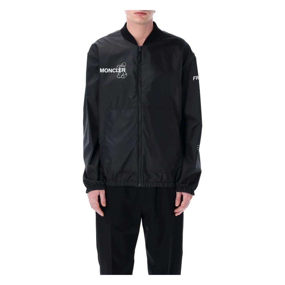 Moncler Men's Black Bomber Jacket Ss25