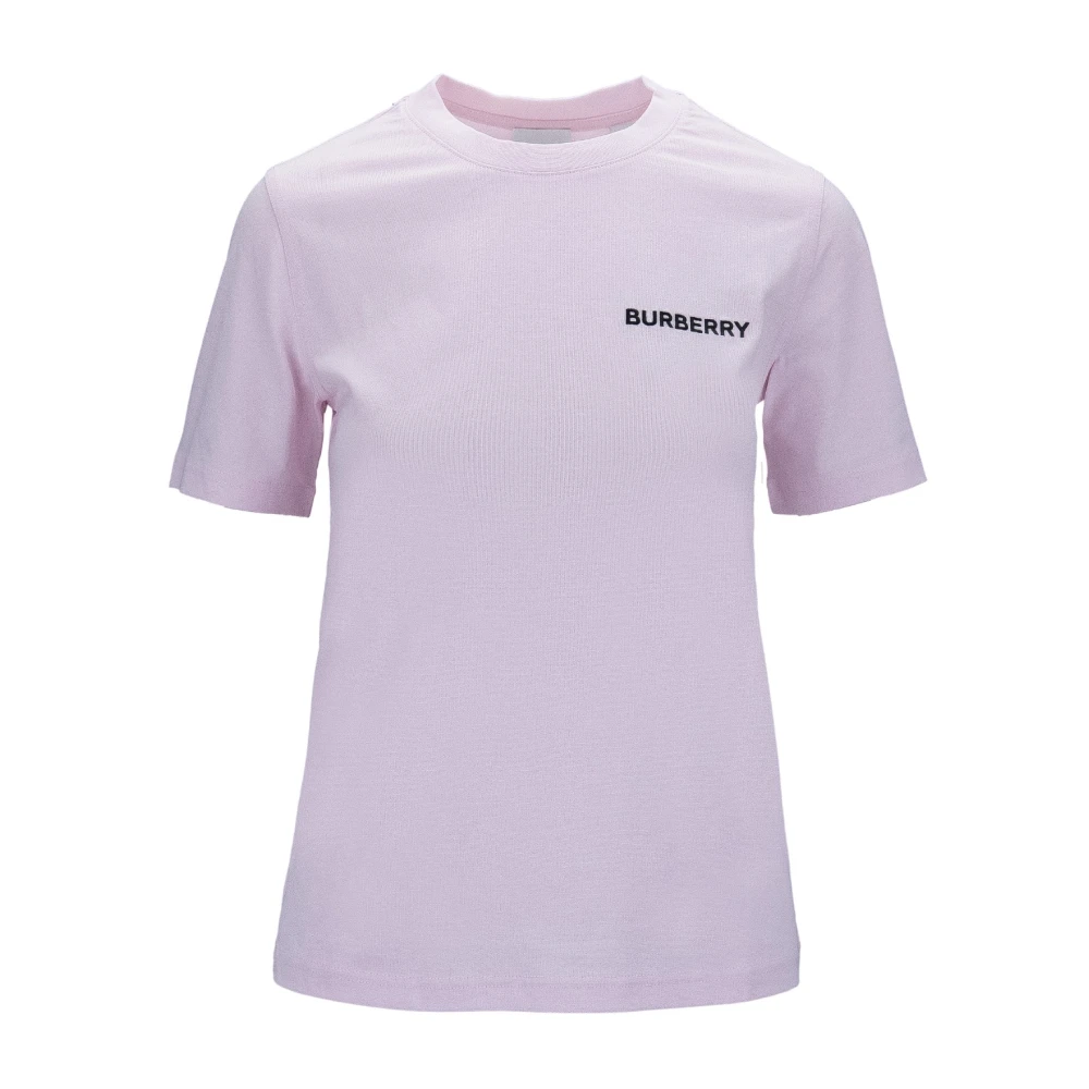 Burberry Stijlvolle Dames Slip-On T-Shirt Pink Dames