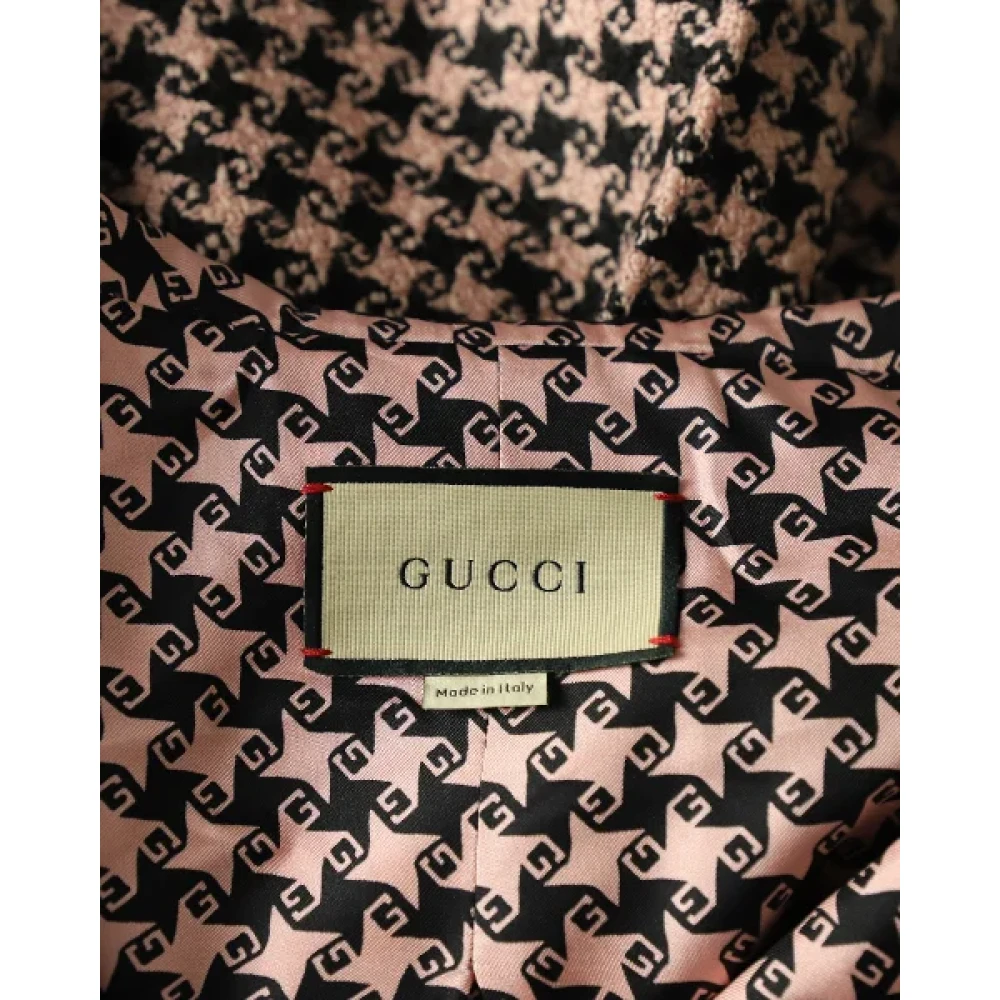 Gucci Vintage Pre-owned Wool outerwear Pink Dames