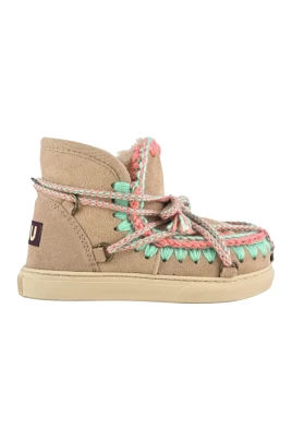 Handgjorda Beige Barn Eskimo Skor