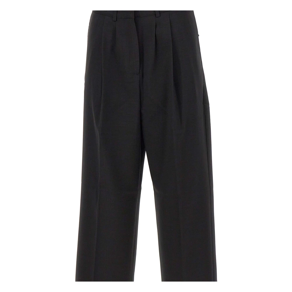 Birgitte Herskind Zwarte Crepe Broek Rupert Stijl Black Dames