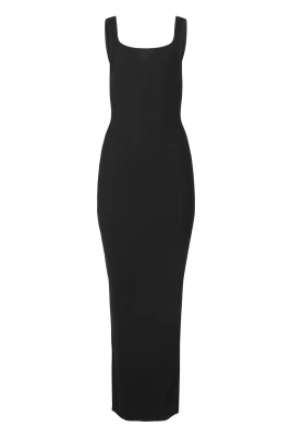 Square Neck Knit Midi