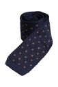 cravate-en-soie-a-pois-avec-logo