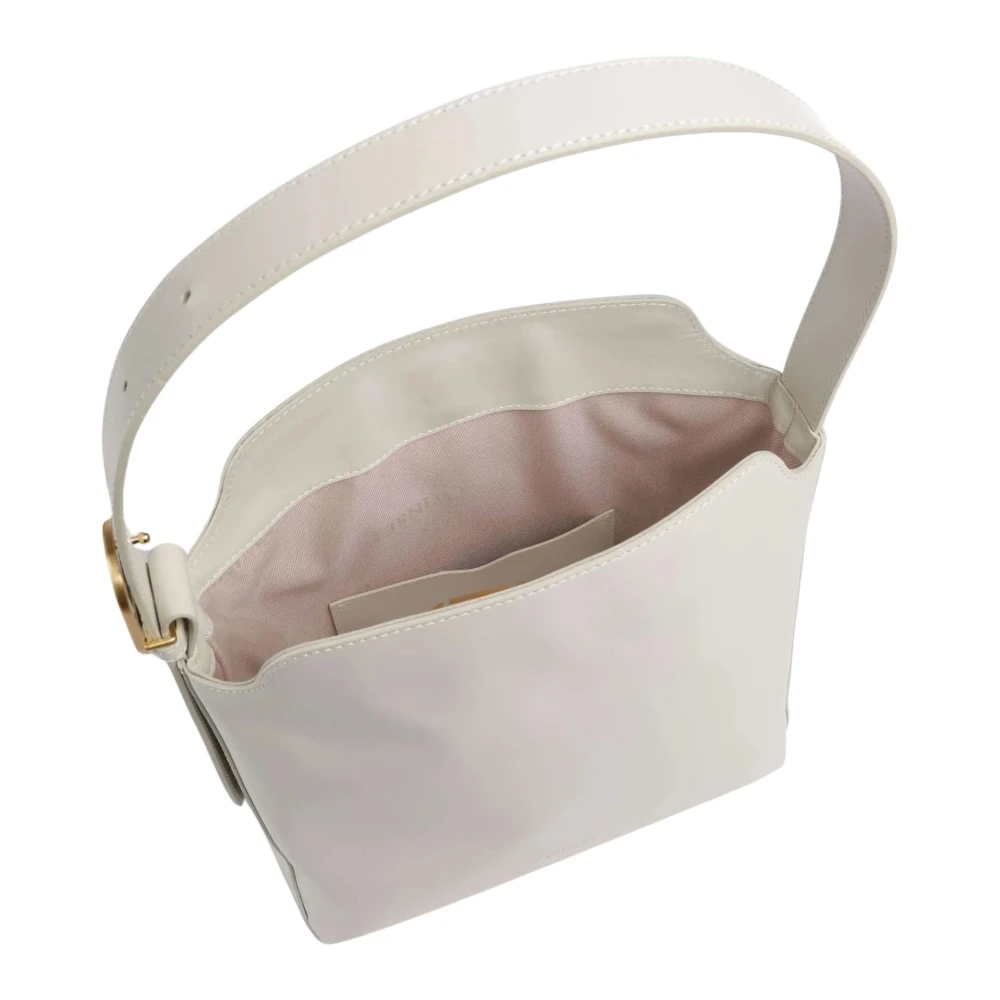 Twinset Jolie Hobo Tas van Glad Kalfsleer Gray Dames
