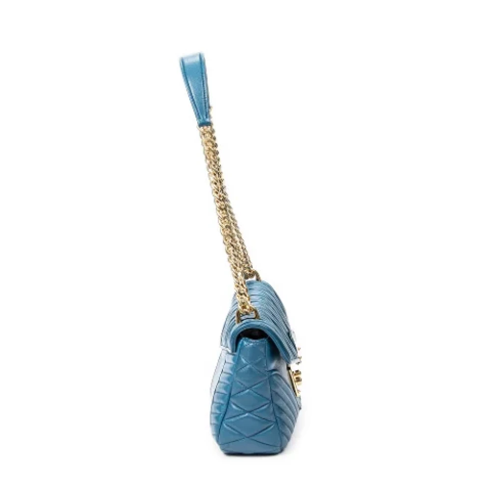 Miu Pre-owned Leather handbags Blue Dames