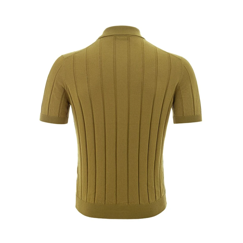 Gran Sasso Elegante Groene Katoenen T-Shirt Green Heren