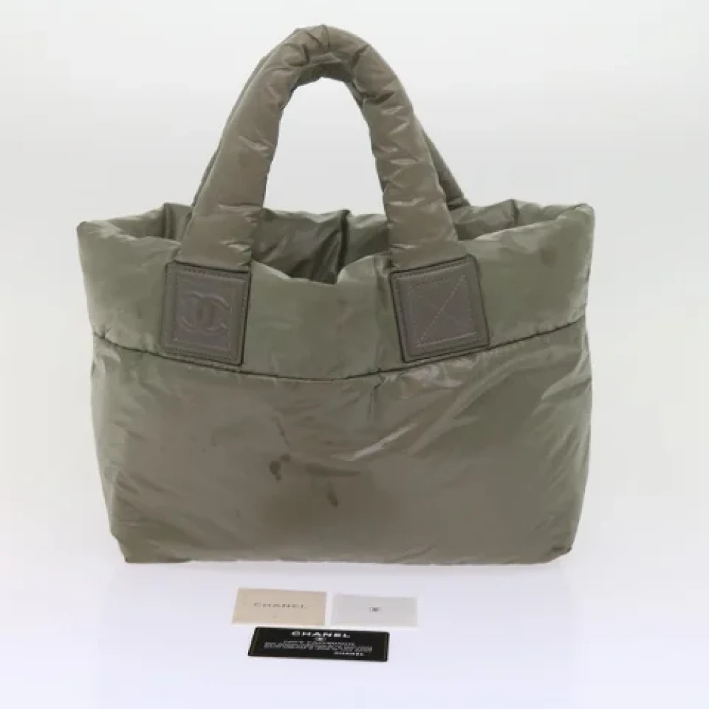 Chanel Vintage Pre-owned Nylon chanel-bags Gray Dames