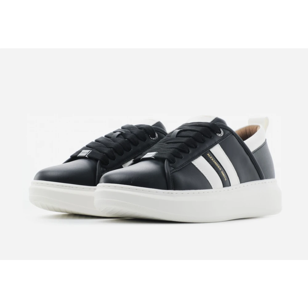 Alexander Smith Eco-Wembley Zwart Wit Sneakers Black Heren