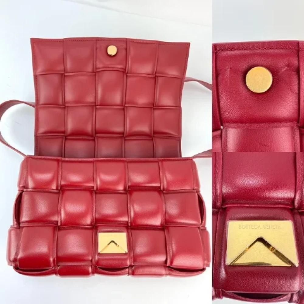 Bottega Veneta Vintage Pre-owned Leather handbags Red Dames