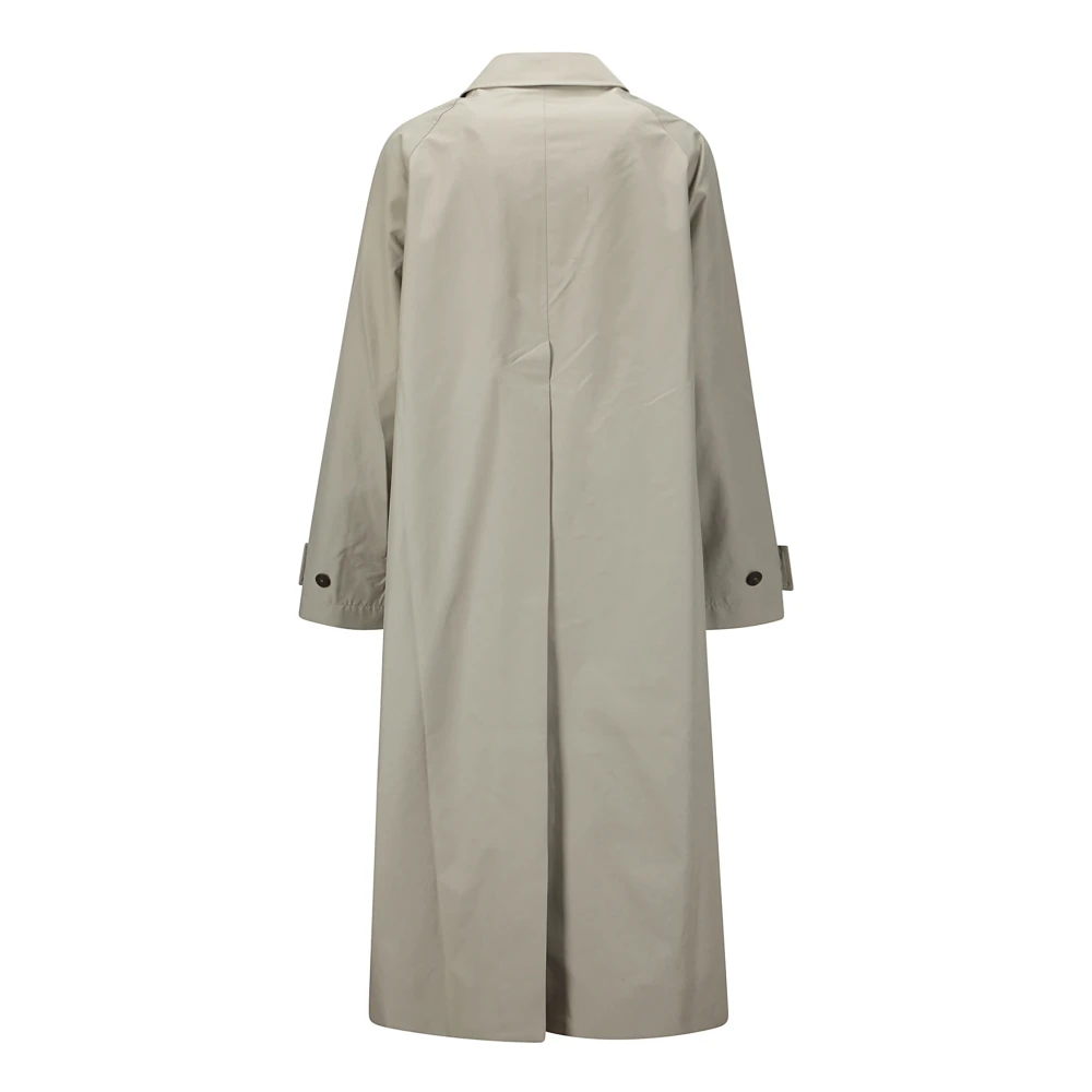 Studio Nicholson Katoenen trenchcoat met kraag Gray Dames