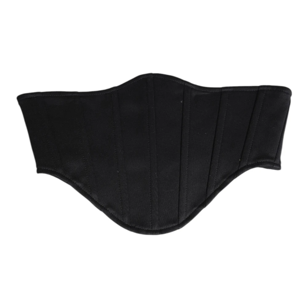 Dolce & Gabbana Women's Black Waist Tuxedo Belt Cummerbund - Belts - S - Accessories