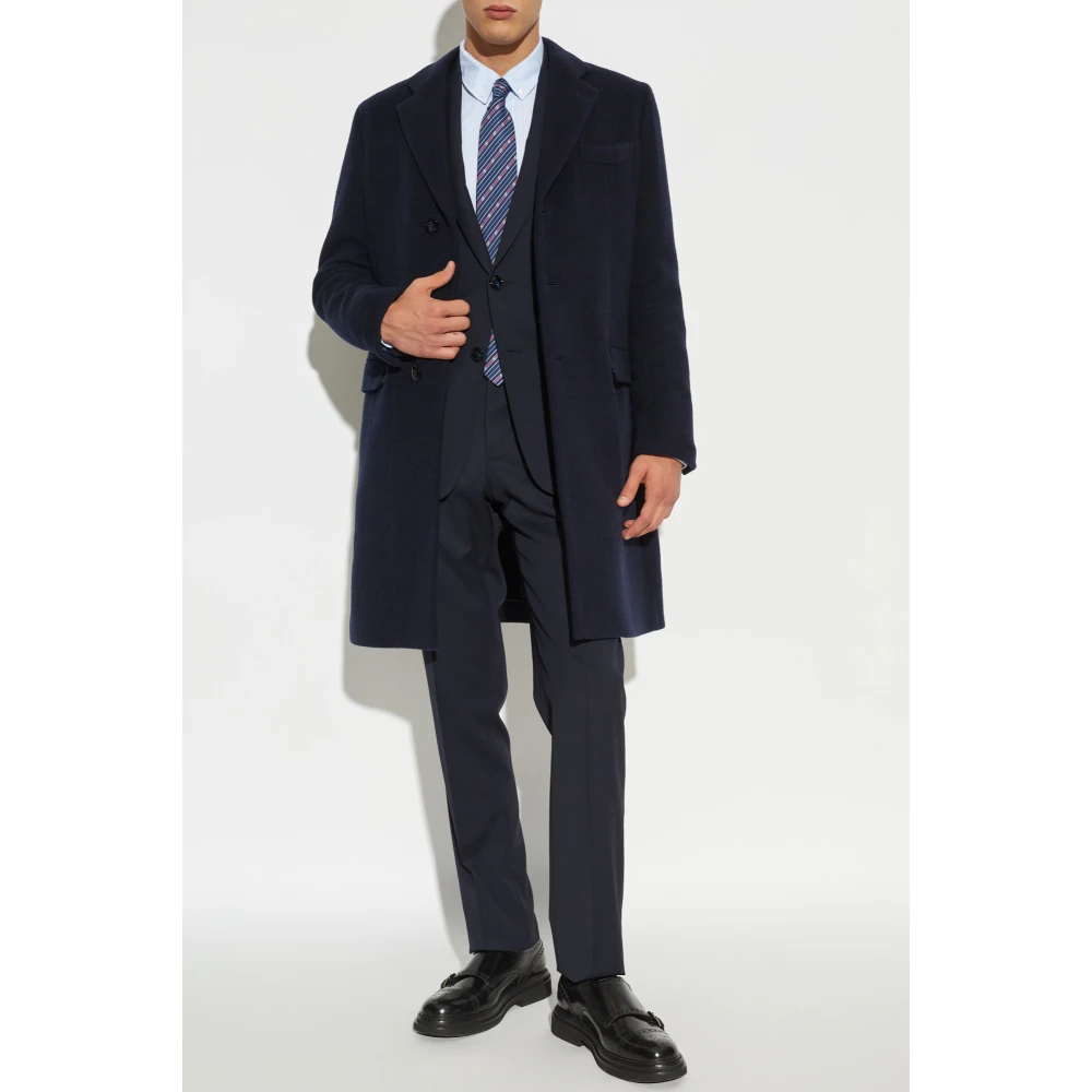 Giorgio Armani Wollen jas Blue Heren