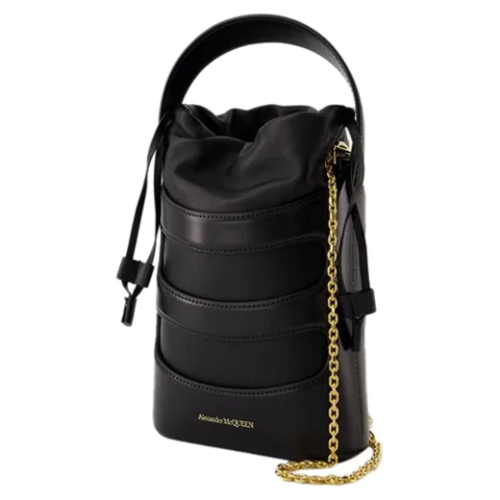 alexander mcqueen Leather shoulder-bags Black Dames