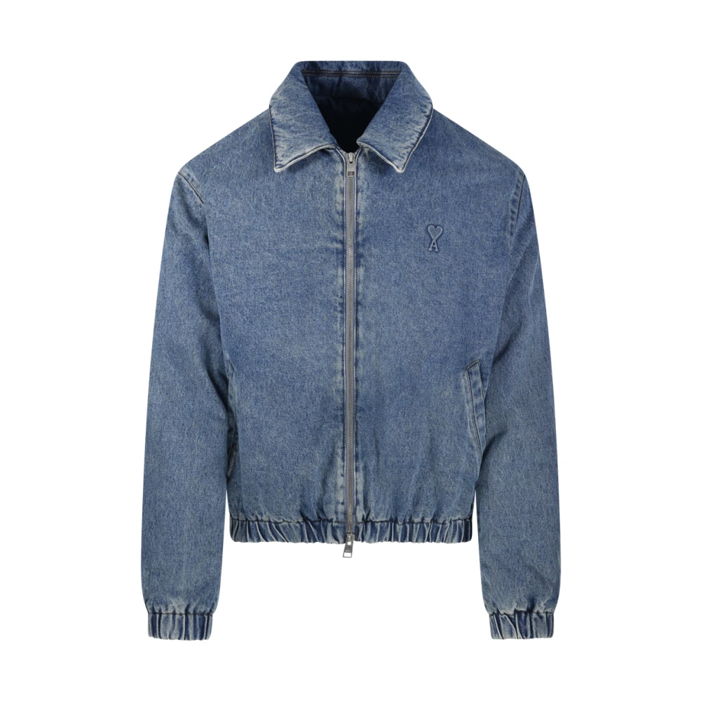 Jackets > Denim Jackets - - Ami Paris - Modalova