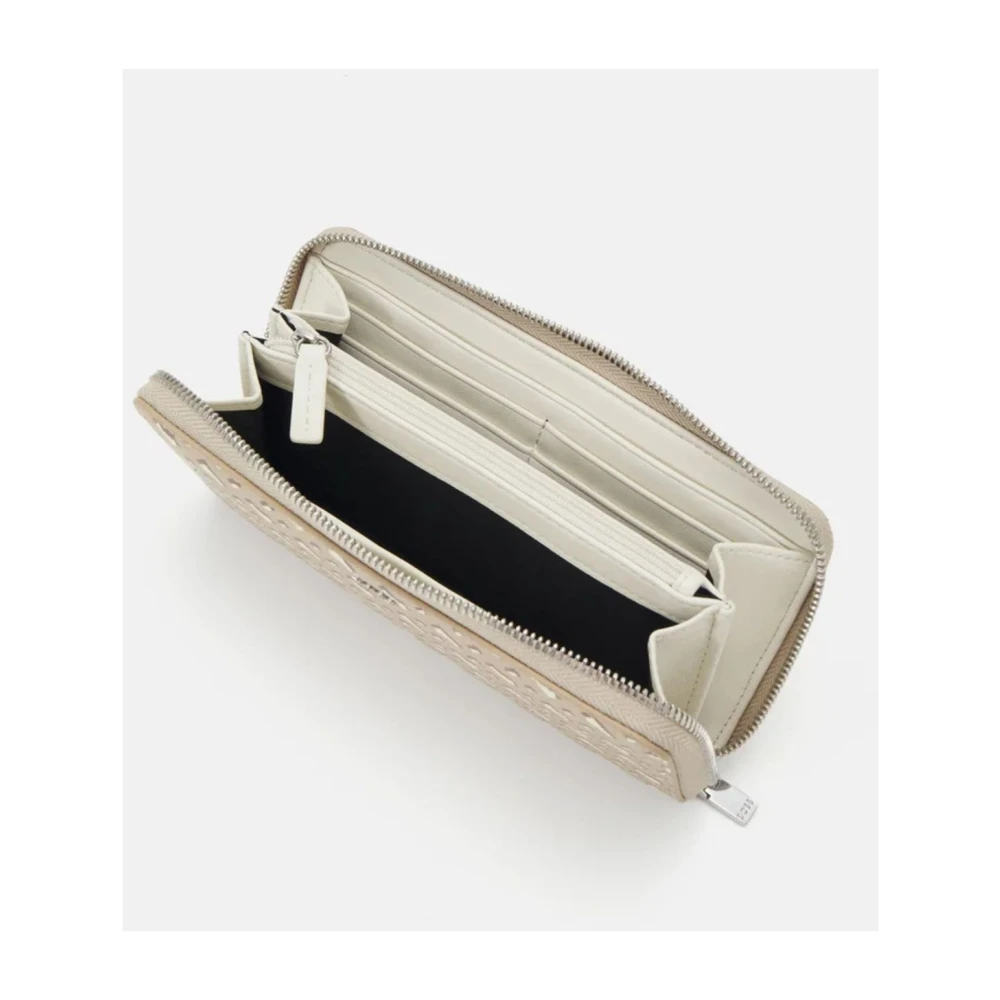 Hugo Boss Dames Ziparound Portemonnee Liriel Beige Dames