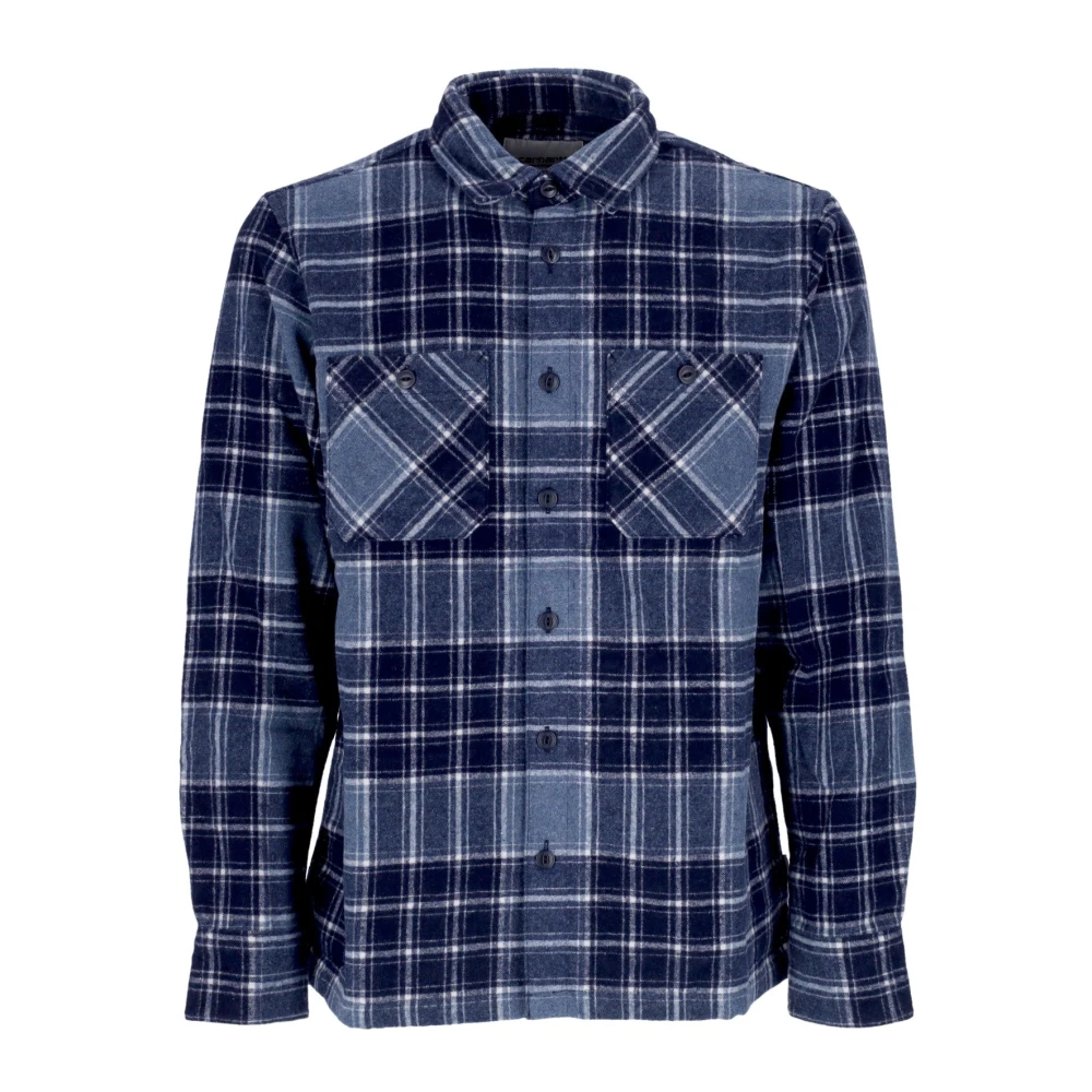 Carhartt Wip Men's Blue Checkered Long Sleeve Shirt - Casual Shirts - M - Shirts