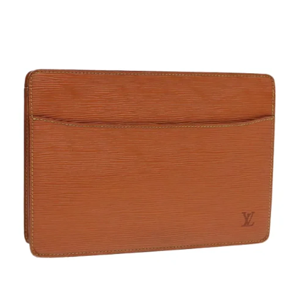 Louis Vuitton Vintage Pre-owned Leather clutches Brown Dames