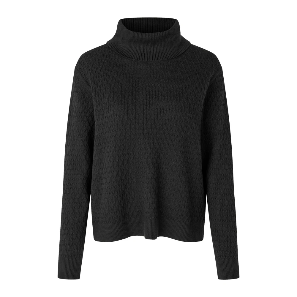 Masai Harlekijn Patroon Gebreide Top Zwart Black Dames