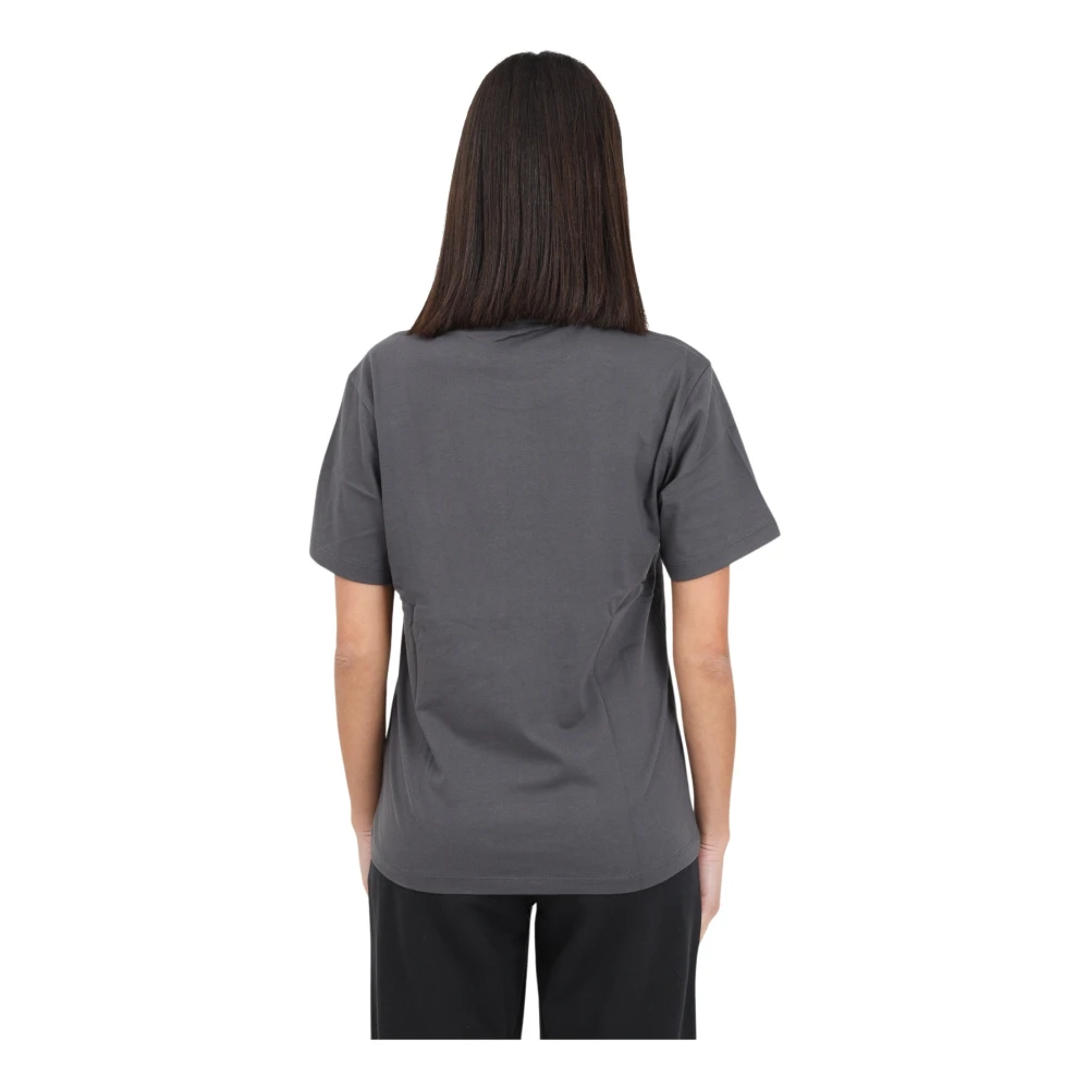adidas Originals Velvet Logo T-shirt voor vrouwen Gray Dames
