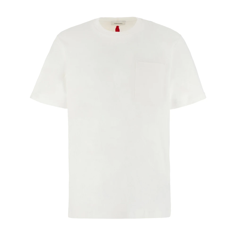 Salvatore Ferragamo Klassiek T-Shirt White Heren