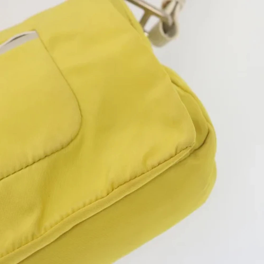 Prada Vintage Pre-owned Nylon prada-bags Yellow Dames