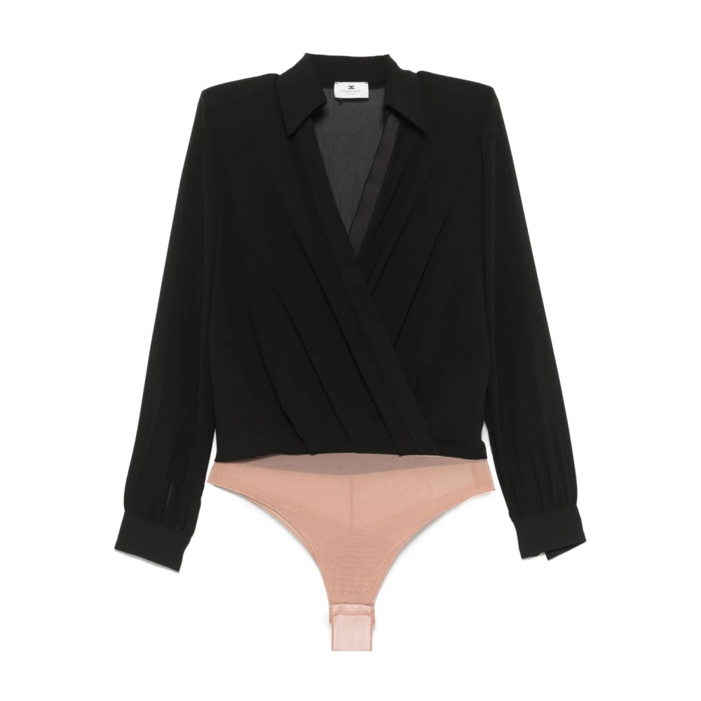 Elisabetta Franchi Zwarte Shirt voor Vrouwen Black Dames