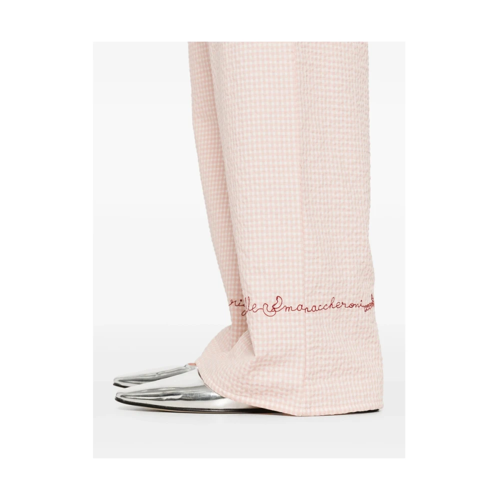 Maison Labiche Shorts met geborduurd motief lichtroze Pink Dames