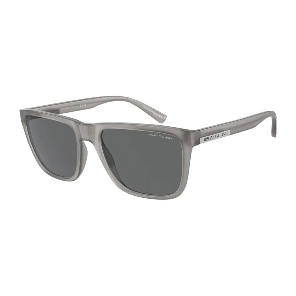 Armani Exchange Men's Gray Ax4080s Square Frame Sunglasses