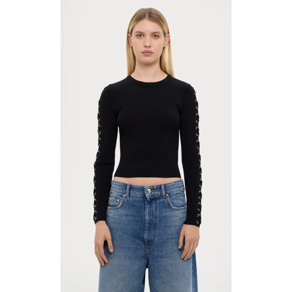 Michael Kors Zwarte Top voor Stijlvolle Look Black Dames