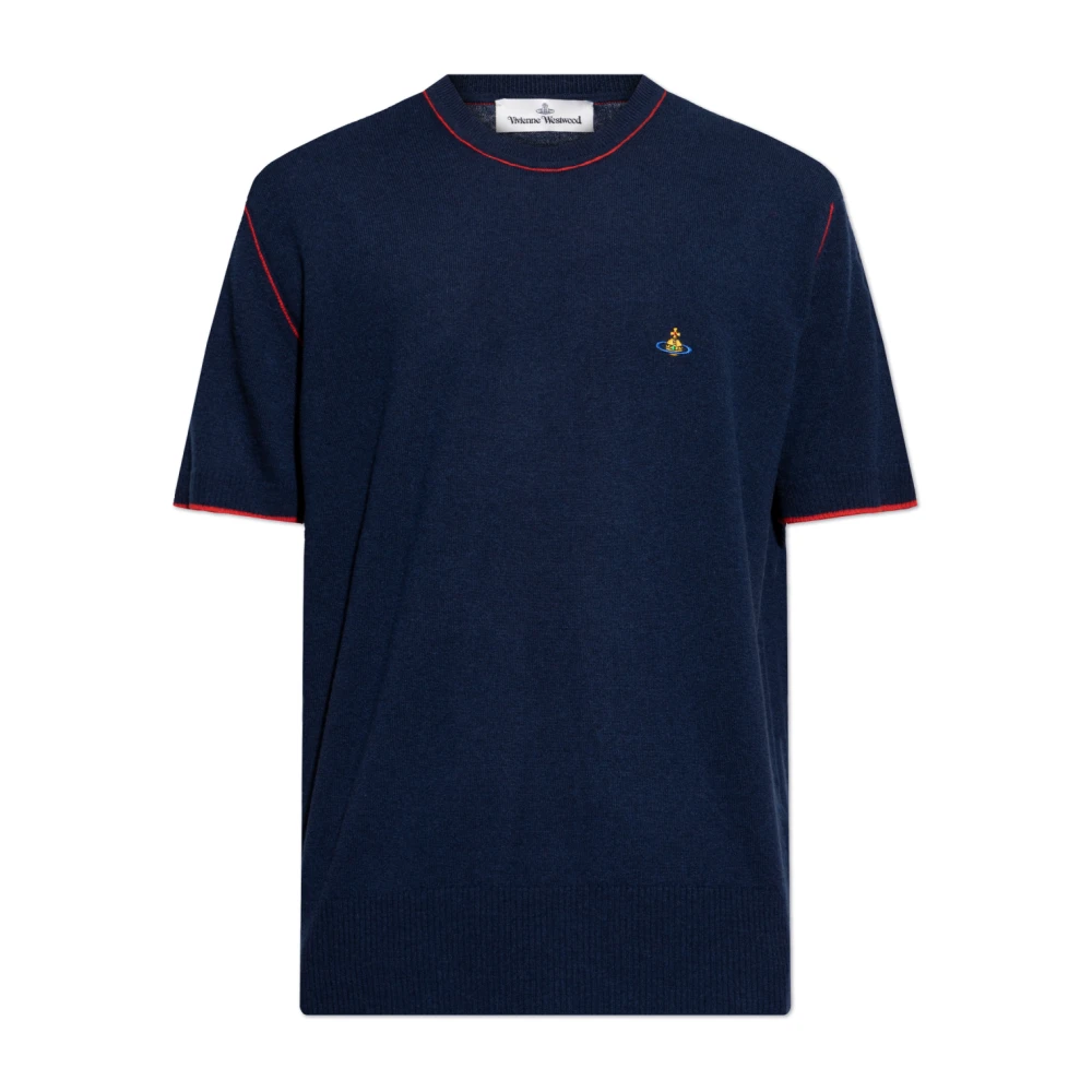 Vivienne Westwood Trui met logo Blue Heren