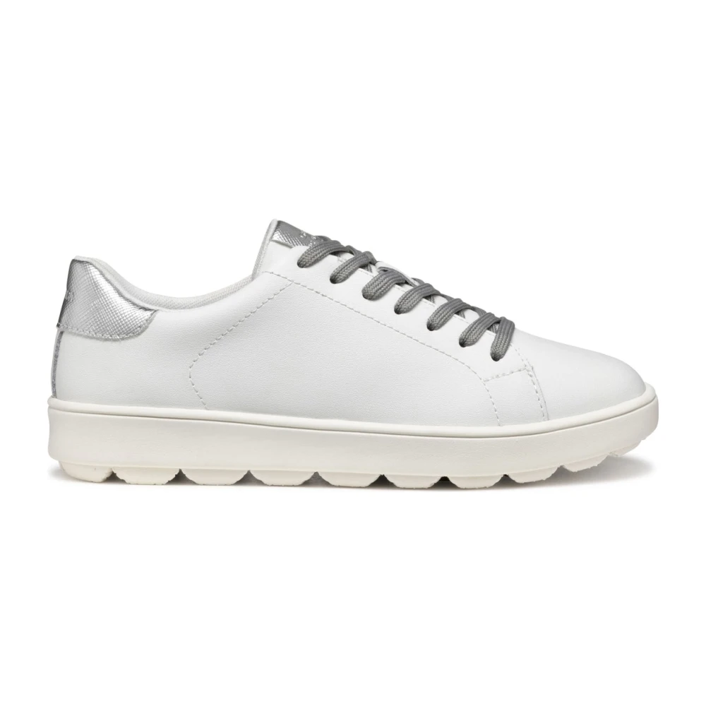 Geox Women's White Sneakers,, Leisure Trainers For Size 7 Uk