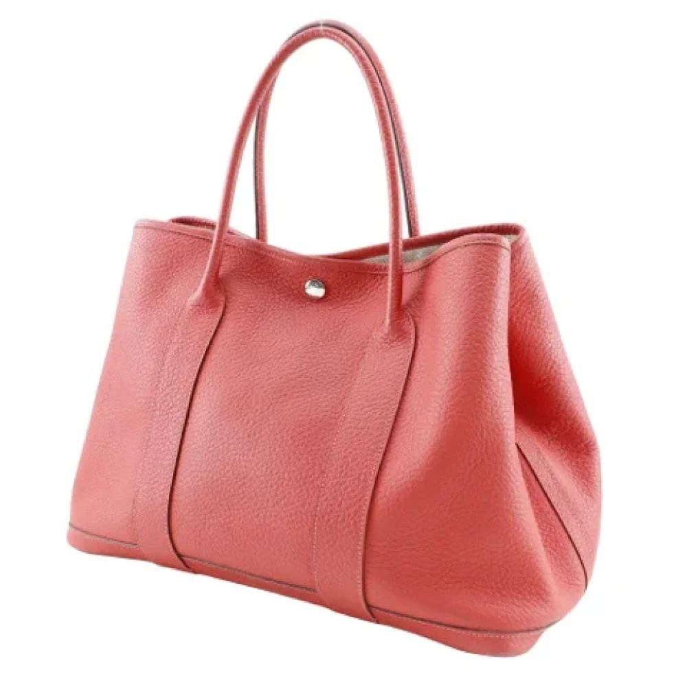 Hermès Vintage Pre-owned Leather handbags Red Dames