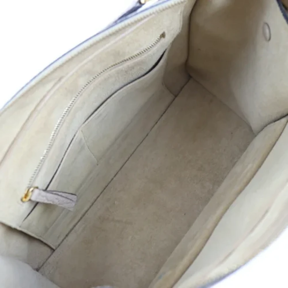 Celine Vintage Pre-owned Leather totes Beige Dames