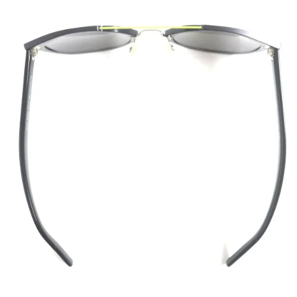 Dior Vintage Pre-owned Metal sunglasses Black Dames