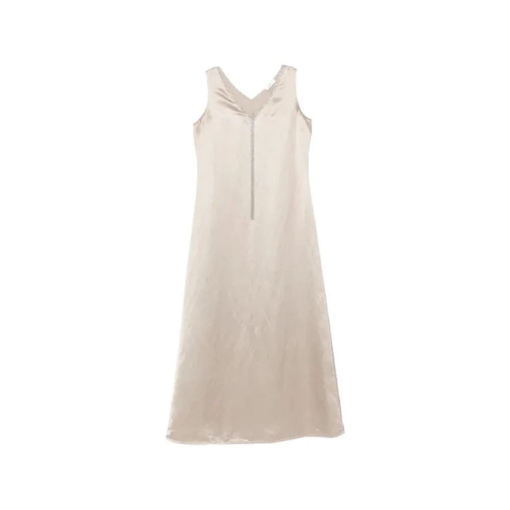 Panicale Beige Dress - Female - Midi Dresses - Xl - Dresses