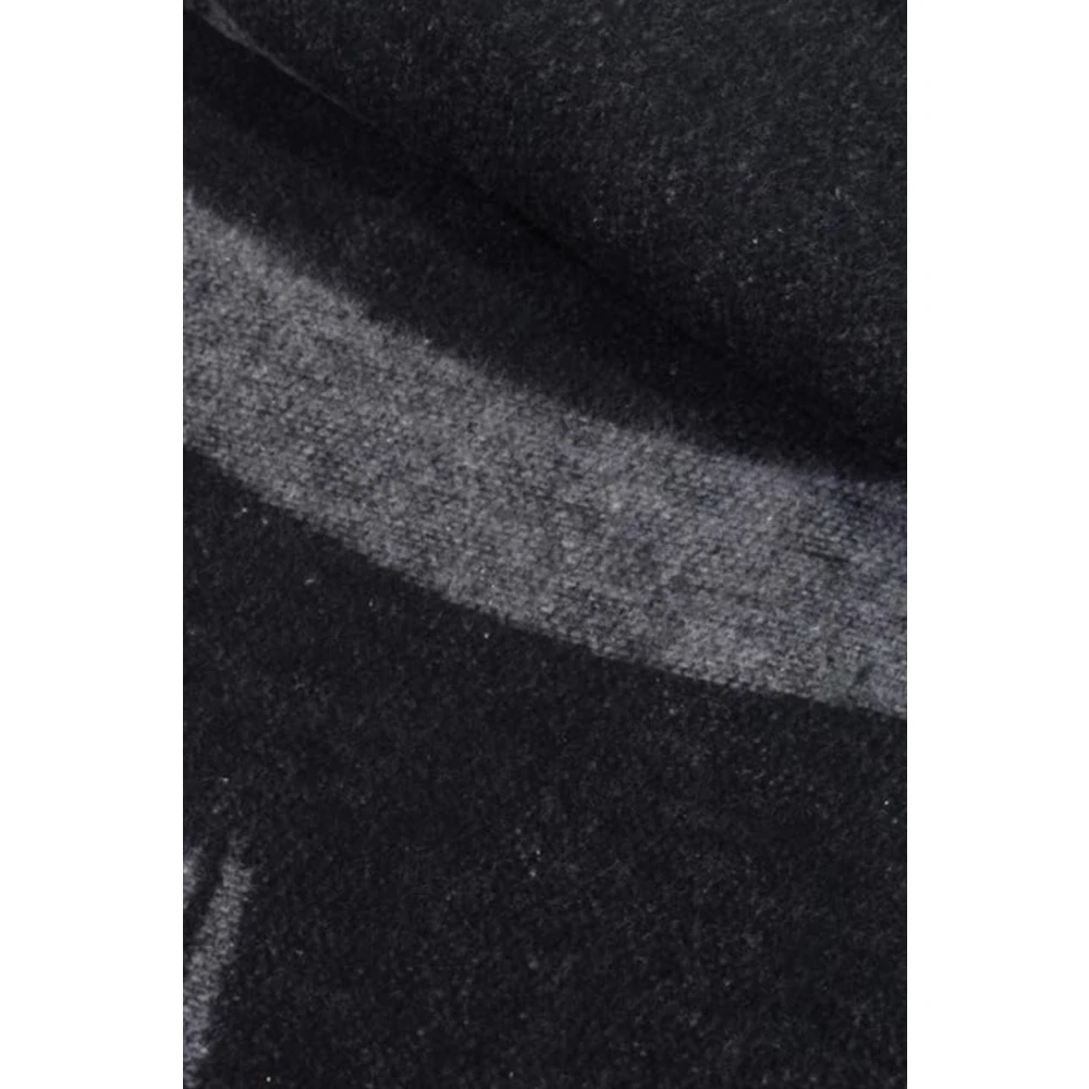 Alviero Martini 1a Classe Logo Sjaal in Klassieke Stijl Black Dames