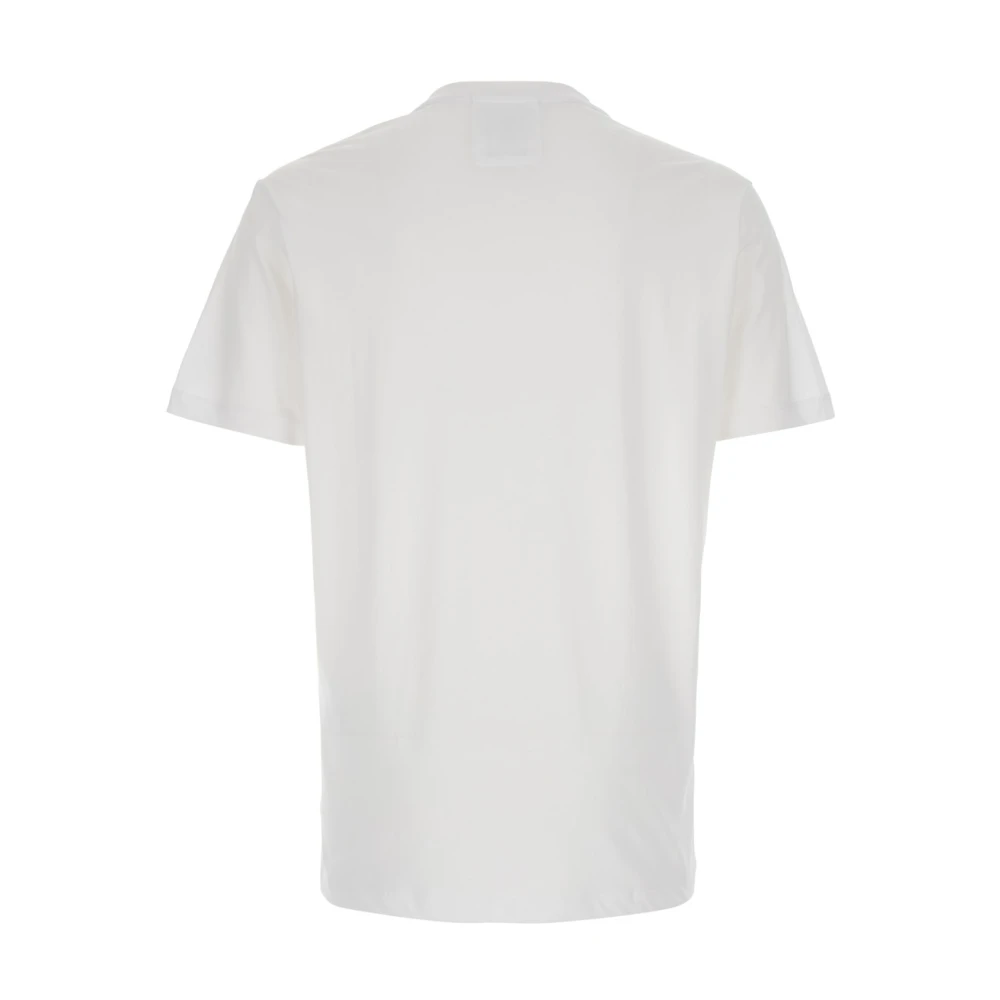 Emporio Armani Wit T-shirt met logoprint White Heren