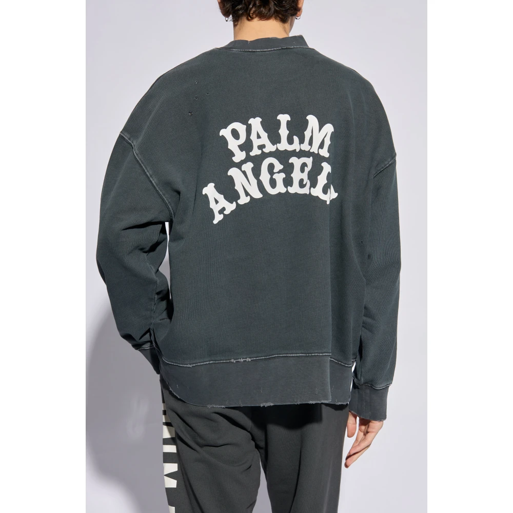 Palm Angels Bedrukte sweatshirt Gray Heren
