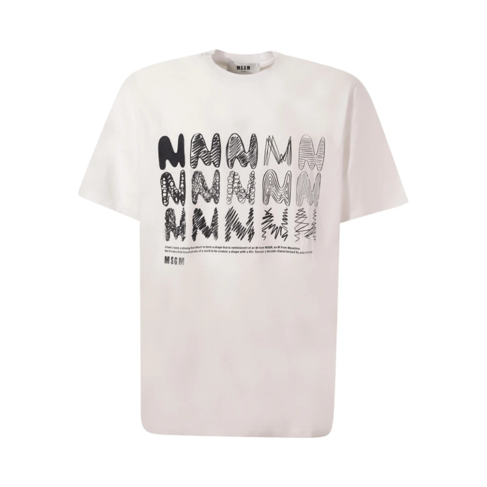 Msgm - Tops > T-Shirts - Beige - Msgm - Modalova