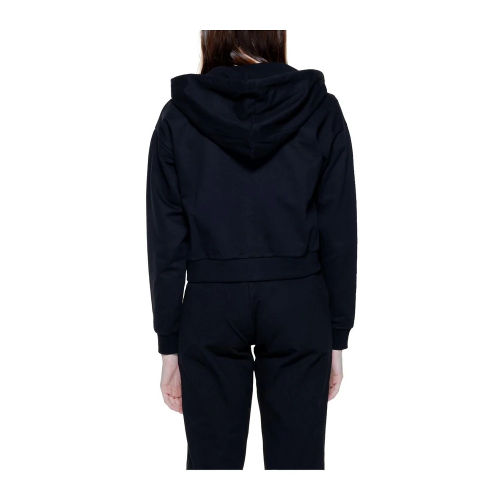 Moschino Lente Zomer Katoenen Hoodie met Elastaanmix Black Dames