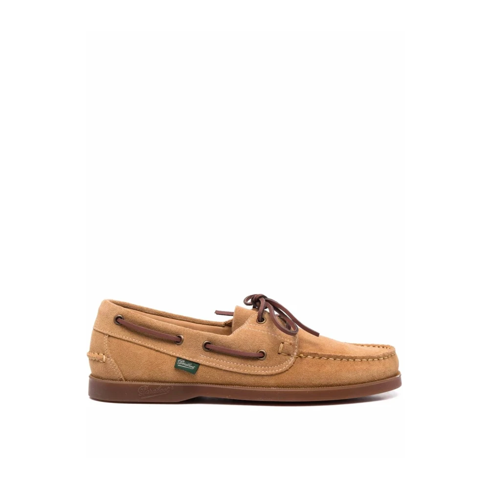 Paraboot Brown Vel Fauve Barth Lace-Up Shoes - Male - Boat Shoes - 10 Uk - Shoes
