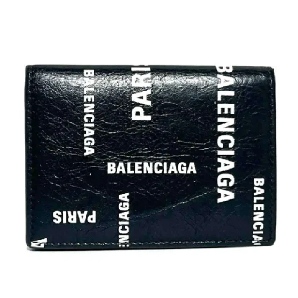 Balenciaga Vintage Pre-owned Leather wallets Black Dames