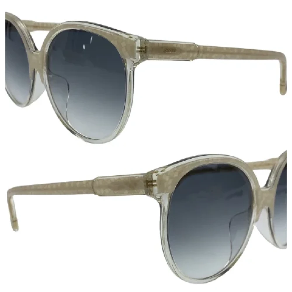 Chloé Pre-owned Plastic sunglasses Beige Dames